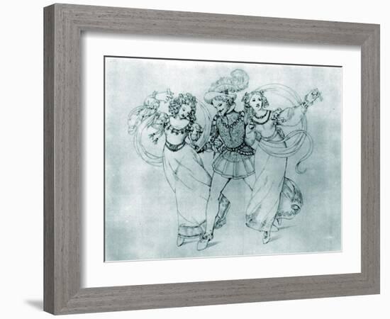 WA Mozart's 'Marriage of-Moritz Ludwig von Schwind-Framed Giclee Print