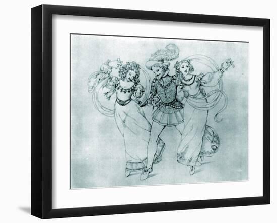 WA Mozart's 'Marriage of-Moritz Ludwig von Schwind-Framed Giclee Print