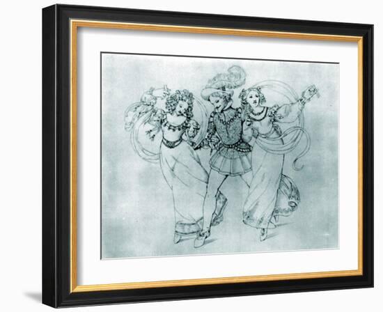 WA Mozart's 'Marriage of-Moritz Ludwig von Schwind-Framed Giclee Print