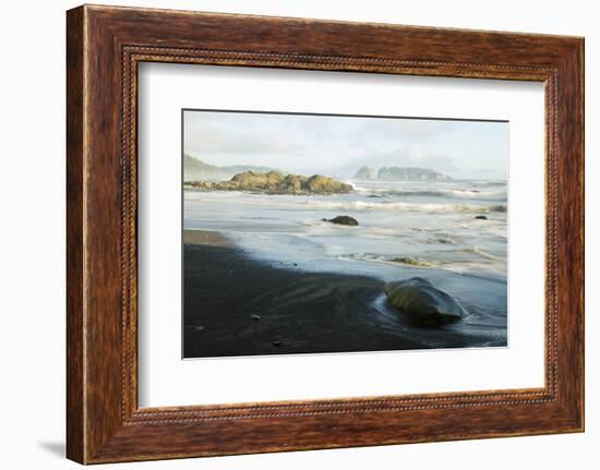 Wa, Olympic National Park, Rialto Beach, Sea Coast, with James Island-Jamie And Judy Wild-Framed Photographic Print