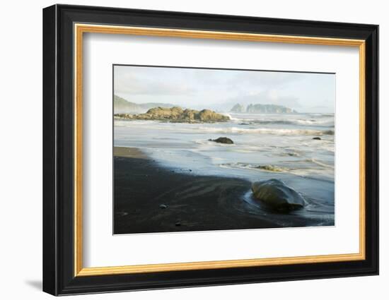 Wa, Olympic National Park, Rialto Beach, Sea Coast, with James Island-Jamie And Judy Wild-Framed Photographic Print