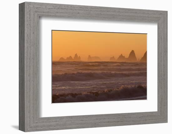 Wa, Olympic National Park, Sea Stacks at Sunset, Rialto Beach-Jamie And Judy Wild-Framed Photographic Print