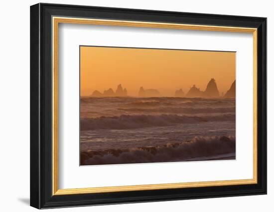 Wa, Olympic National Park, Sea Stacks at Sunset, Rialto Beach-Jamie And Judy Wild-Framed Photographic Print