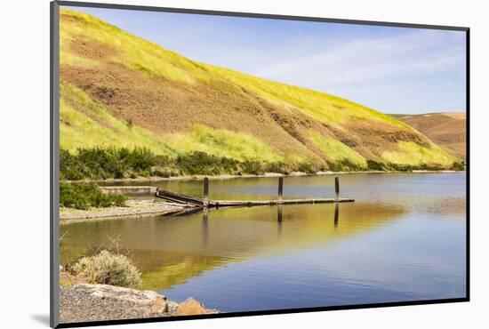 WA. Palouse, Garfield County, Port of Garfield County on Snake River, Lake Bryan-Alison Jones-Mounted Photographic Print