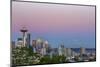 Wa, Seattle, Skyline View from Kerry Park, with Mount Rainier-Jamie And Judy Wild-Mounted Photographic Print