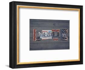 WA State Love-Design Turnpike-Framed Giclee Print