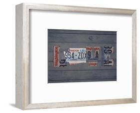 WA State Love-Design Turnpike-Framed Giclee Print