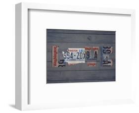 WA State Love-Design Turnpike-Framed Giclee Print