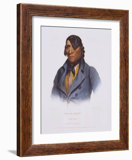 Waa-Pa-Shaaw from 'The Indian Tribes of North America'-Charles Bird King-Framed Giclee Print