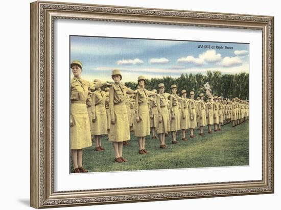 WAACS at Right Dress-null-Framed Art Print