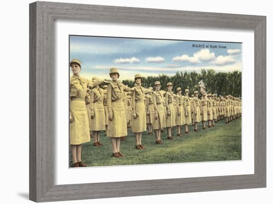 WAACS at Right Dress-null-Framed Art Print