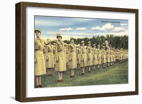 WAACS at Right Dress-null-Framed Art Print