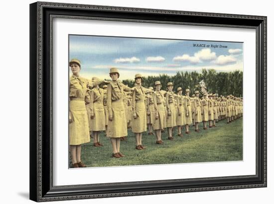 WAACS at Right Dress-null-Framed Art Print