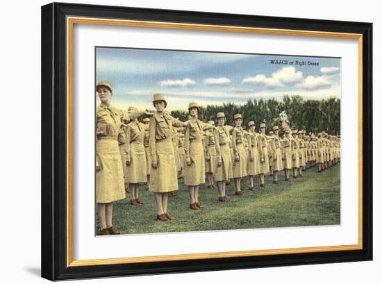 WAACS at Right Dress-null-Framed Art Print