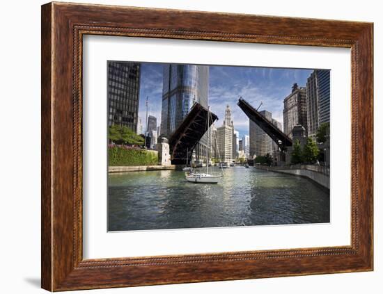 Wabash Avenue Bridge Chicago-null-Framed Art Print