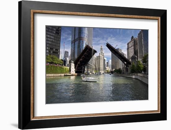 Wabash Avenue Bridge Chicago-null-Framed Art Print