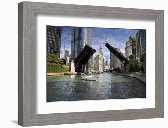 Wabash Avenue Bridge Chicago-null-Framed Art Print