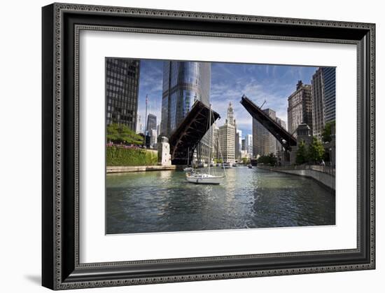 Wabash Avenue Bridge Chicago-null-Framed Art Print