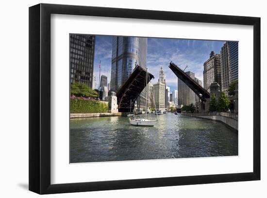 Wabash Avenue Bridge Chicago-null-Framed Art Print