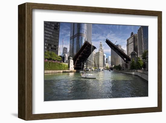 Wabash Avenue Bridge Chicago-null-Framed Art Print