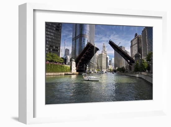 Wabash Avenue Bridge Chicago-null-Framed Art Print