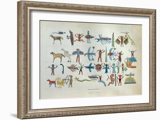 Wabeno Songs, from 'Information Respecting the History, Condition and Prospects of the Indian…-Seth Eastman-Framed Giclee Print