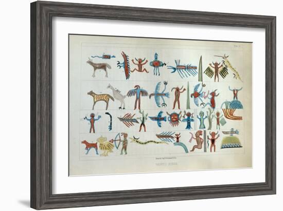 Wabeno Songs, from 'Information Respecting the History, Condition and Prospects of the Indian…-Seth Eastman-Framed Giclee Print