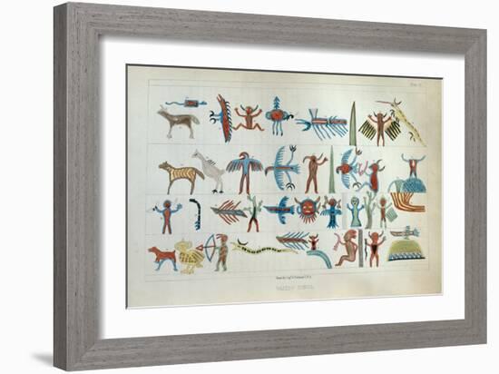 Wabeno Songs, from 'Information Respecting the History, Condition and Prospects of the Indian…-Seth Eastman-Framed Giclee Print