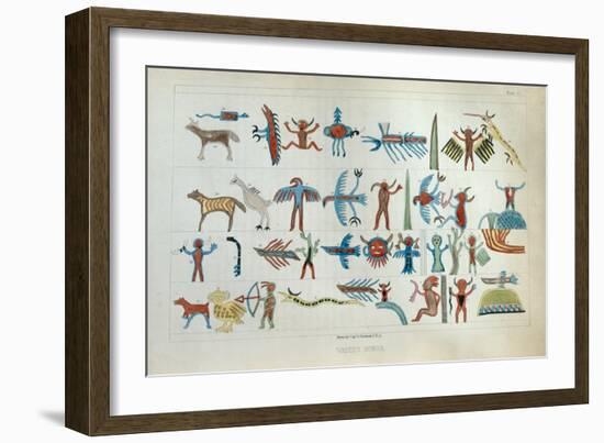 Wabeno Songs, from 'Information Respecting the History, Condition and Prospects of the Indian…-Seth Eastman-Framed Giclee Print