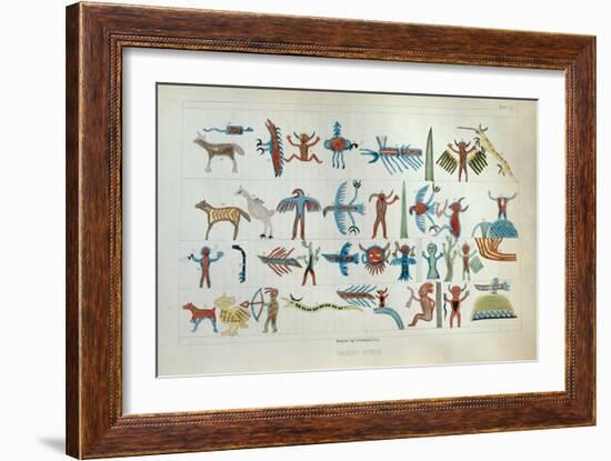 Wabeno Songs, from 'Information Respecting the History, Condition and Prospects of the Indian…-Seth Eastman-Framed Giclee Print