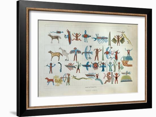 Wabeno Songs, from 'Information Respecting the History, Condition and Prospects of the Indian…-Seth Eastman-Framed Giclee Print