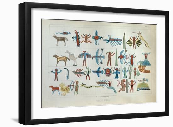 Wabeno Songs, from 'Information Respecting the History, Condition and Prospects of the Indian…-Seth Eastman-Framed Giclee Print