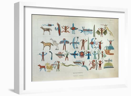 Wabeno Songs, from 'Information Respecting the History, Condition and Prospects of the Indian…-Seth Eastman-Framed Giclee Print