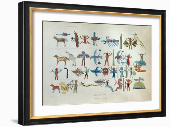 Wabeno Songs, from 'Information Respecting the History, Condition and Prospects of the Indian…-Seth Eastman-Framed Giclee Print