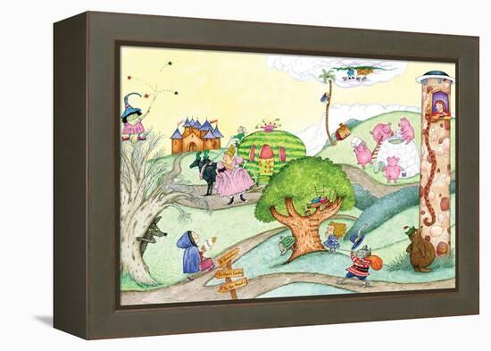 Wacky Fairy Tales - Humpty Dumpty-Marsha Winborn-Framed Premier Image Canvas