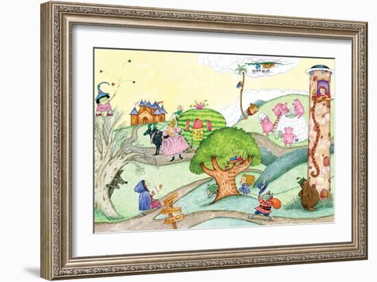 Wacky Fairy Tales - Humpty Dumpty-Marsha Winborn-Framed Giclee Print