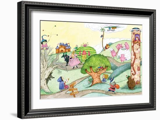 Wacky Fairy Tales - Humpty Dumpty-Marsha Winborn-Framed Giclee Print