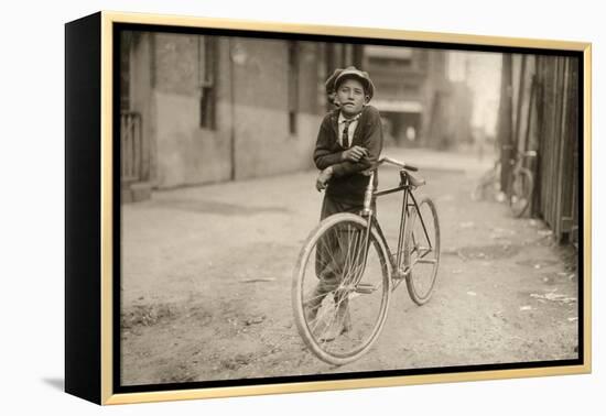 Waco: Messenger, 1913-Lewis Wickes Hine-Framed Premier Image Canvas