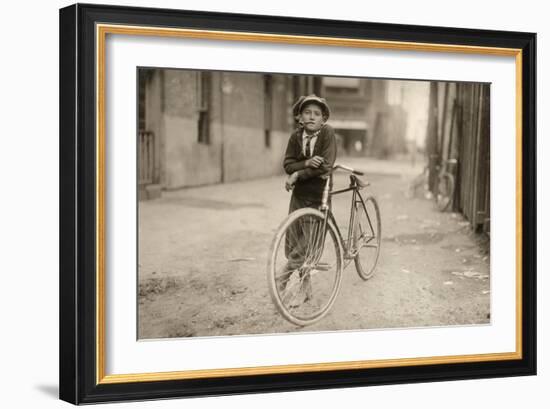 Waco: Messenger, 1913-Lewis Wickes Hine-Framed Giclee Print