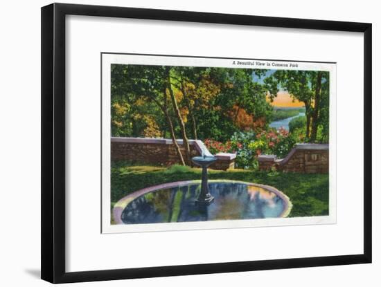 Waco, Texas - Scenic View in Cameron Park, c.1944-Lantern Press-Framed Art Print