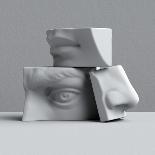 3D Abstract Wavy Background, White Paper Cut Shapes-wacomka-Mounted Art Print