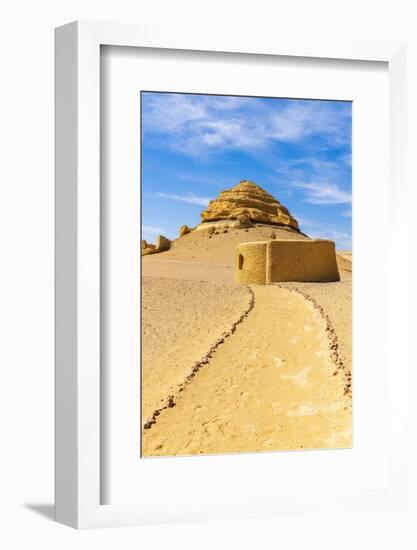 Wadi al Hitan, Faiyum, Egypt. Eroded bluff at Wadi el-Hitan paleontological site.-Emily Wilson-Framed Photographic Print