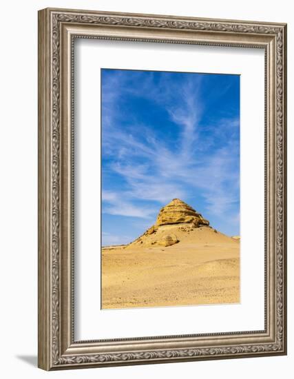 Wadi al Hitan, Faiyum, Egypt. Eroded bluff at Wadi el-Hitan paleontological site.-Emily Wilson-Framed Photographic Print