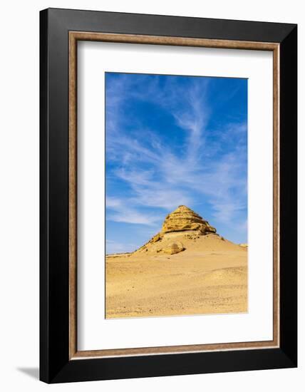 Wadi al Hitan, Faiyum, Egypt. Eroded bluff at Wadi el-Hitan paleontological site.-Emily Wilson-Framed Photographic Print