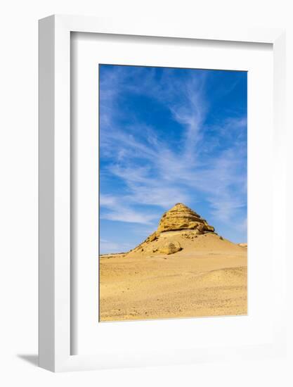 Wadi al Hitan, Faiyum, Egypt. Eroded bluff at Wadi el-Hitan paleontological site.-Emily Wilson-Framed Photographic Print