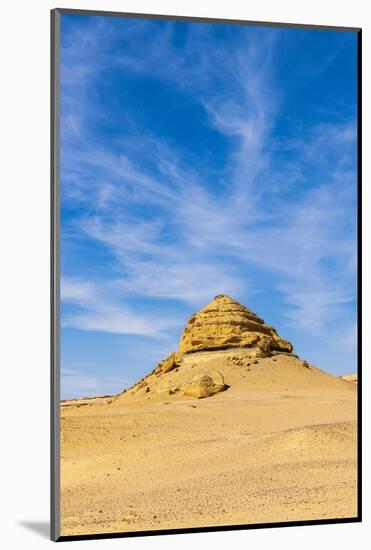 Wadi al Hitan, Faiyum, Egypt. Eroded bluff at Wadi el-Hitan paleontological site.-Emily Wilson-Mounted Photographic Print