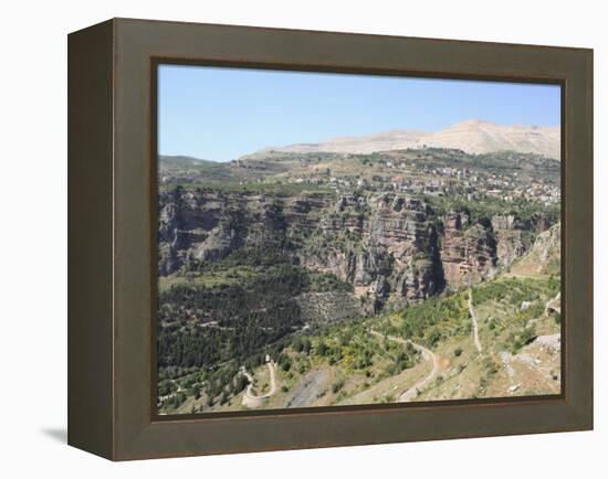 Wadi Qadisha, UNESCO World Heritage Site, Qadisha Valley, Lebanon, Middle East-Wendy Connett-Framed Premier Image Canvas