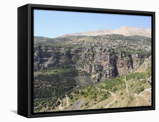 Wadi Qadisha, UNESCO World Heritage Site, Qadisha Valley, Lebanon, Middle East-Wendy Connett-Framed Premier Image Canvas