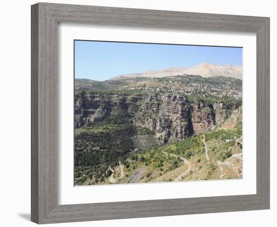 Wadi Qadisha, UNESCO World Heritage Site, Qadisha Valley, Lebanon, Middle East-Wendy Connett-Framed Photographic Print