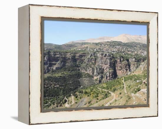 Wadi Qadisha, UNESCO World Heritage Site, Qadisha Valley, Lebanon, Middle East-Wendy Connett-Framed Premier Image Canvas